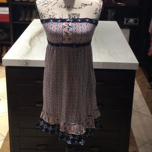 Floral Strapless Dress